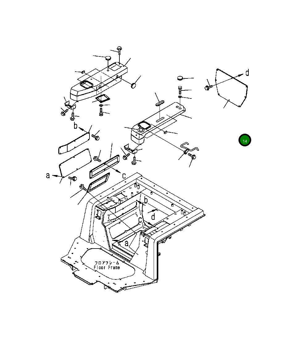 Крышка 124-54-64620  Komatsu