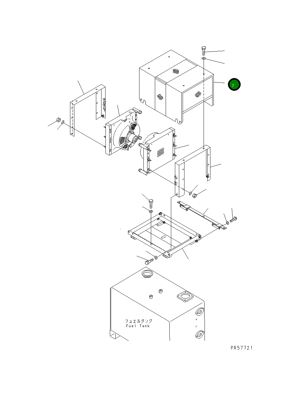 Крышка 23D-809-3471 Komatsu