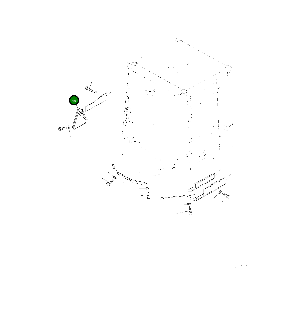 Крышка 423-54-68950  Komatsu