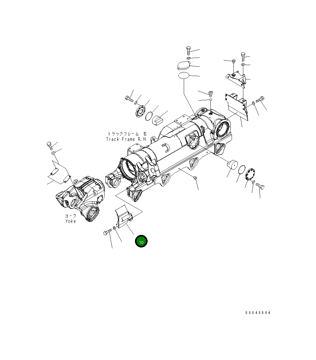Крышка 198-30-69470 Komatsu