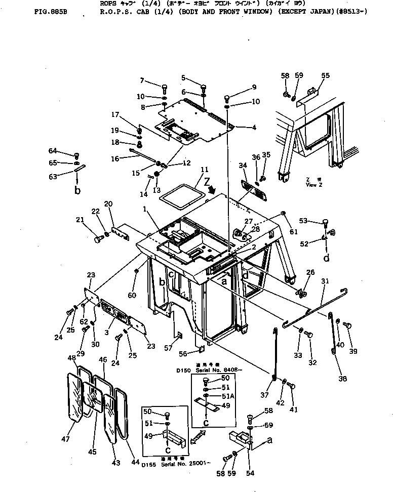 Болт 195-54-26230  Komatsu
