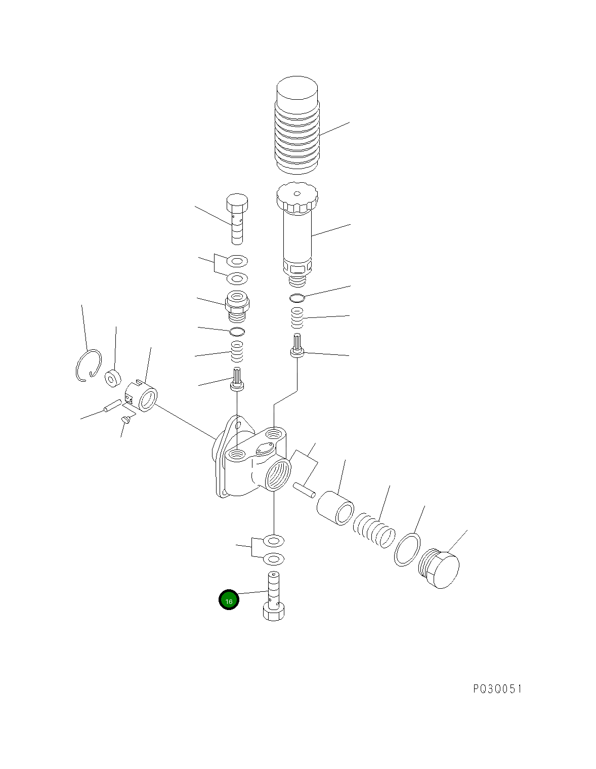 Болт DK152300-59  Komatsu
