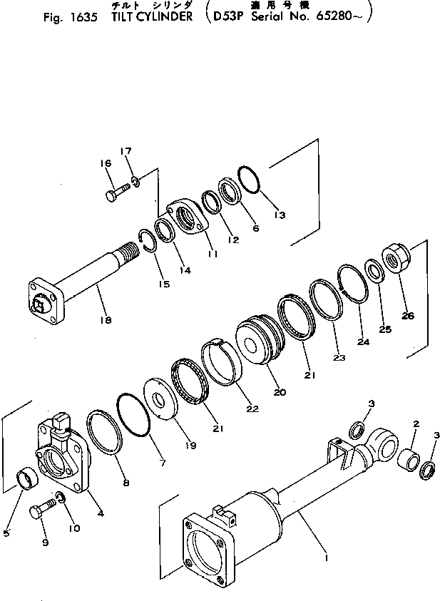 Болт 01010-62775  Komatsu