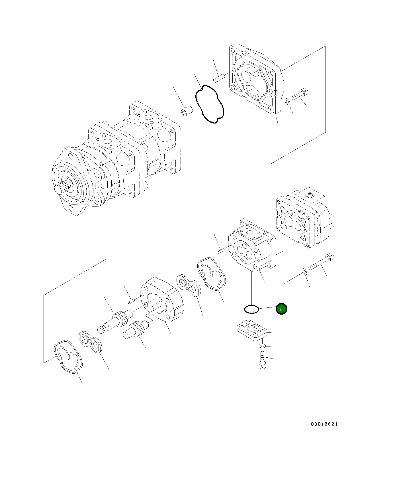 Кольцо уплотнительное (O-Ring) 07000-E2021  Komatsu