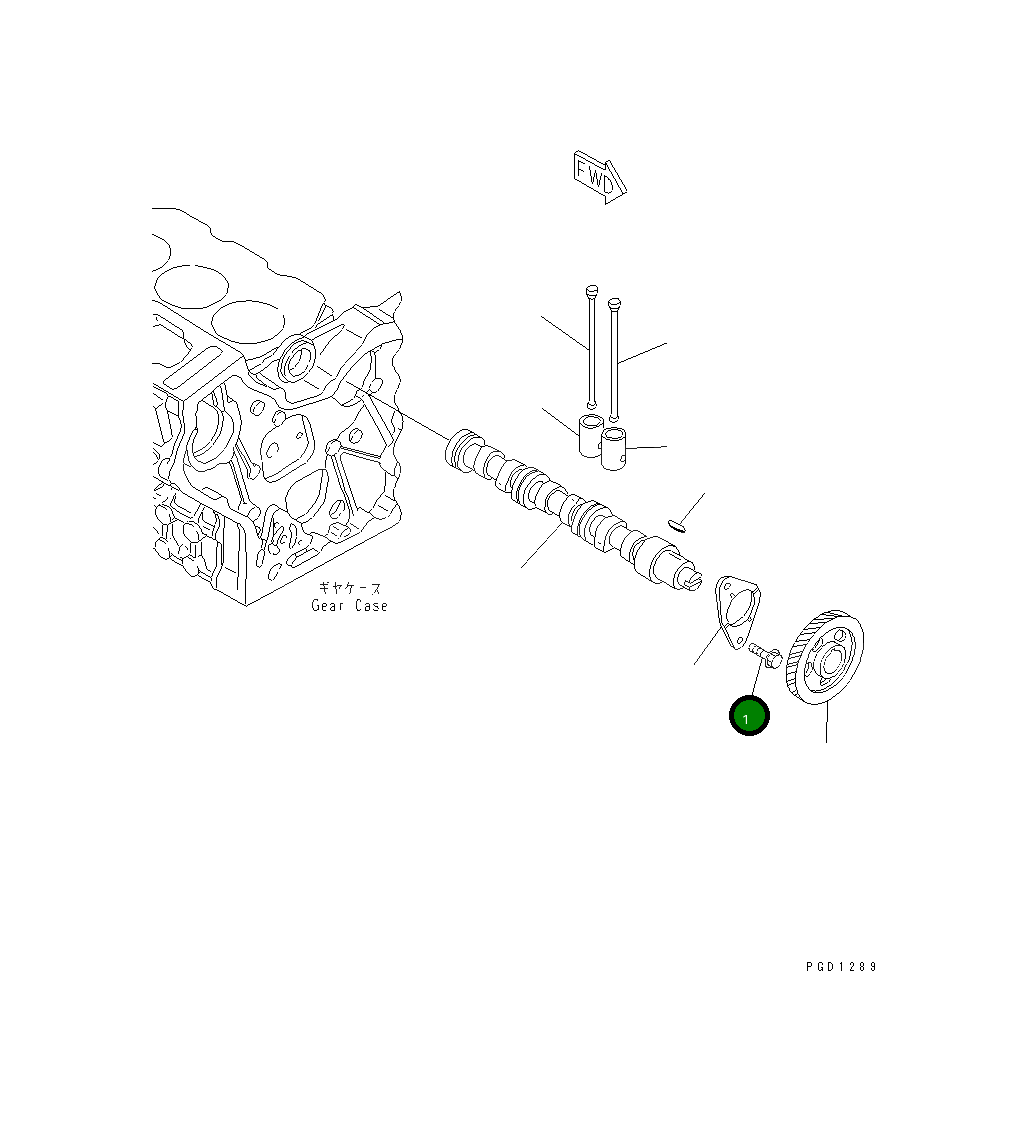 Болт 456-748 Komatsu