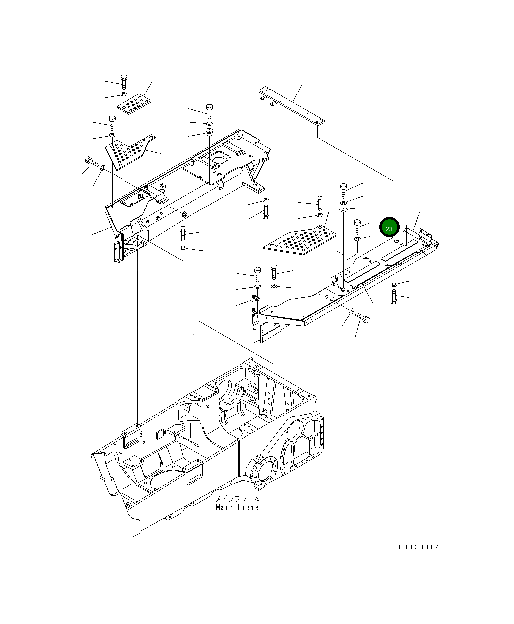 Болт 17A-54-28990 Komatsu