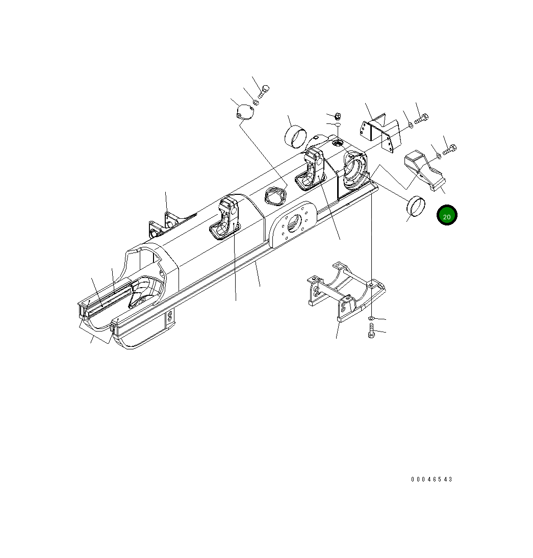 Крышка 154-30-71431 Komatsu