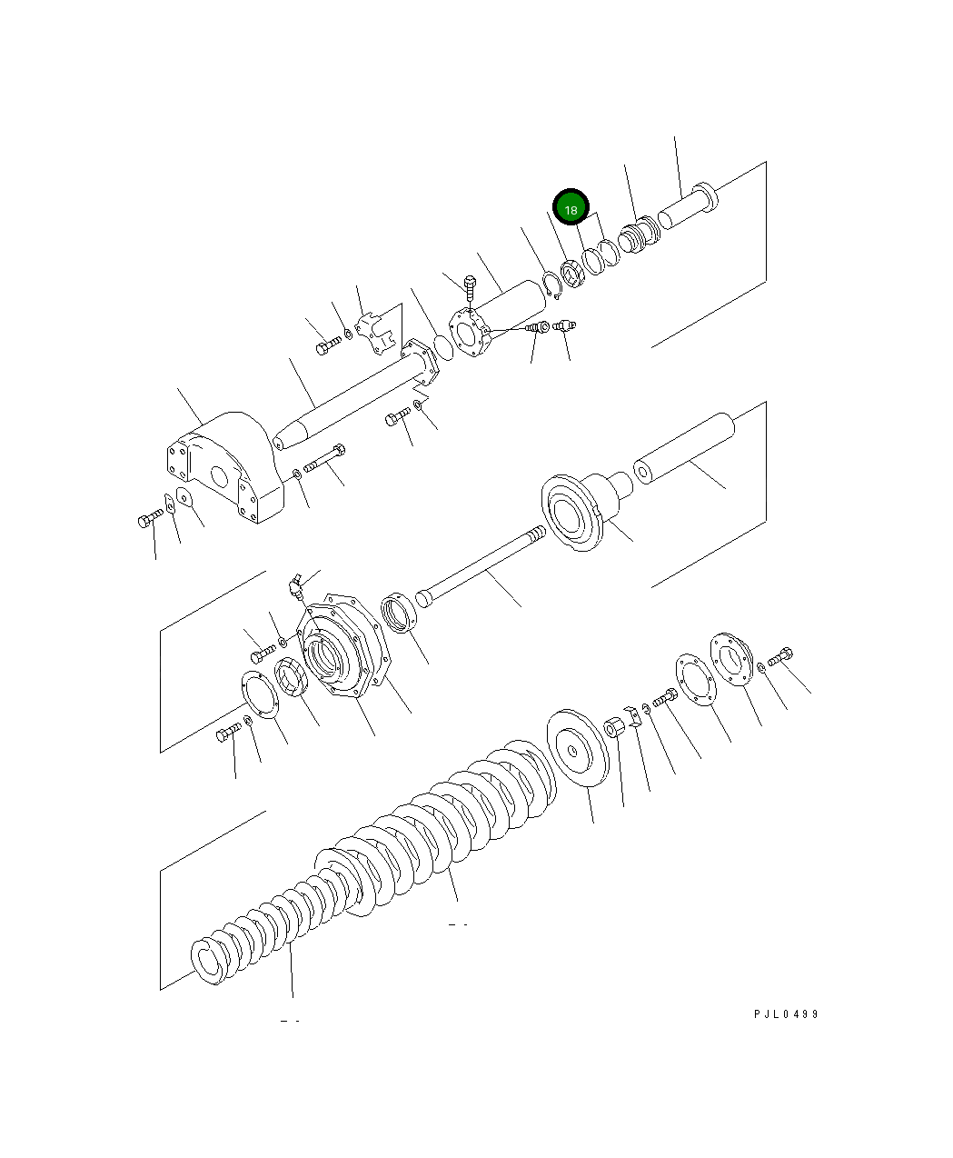 Кольцо 180-30-14220  Komatsu