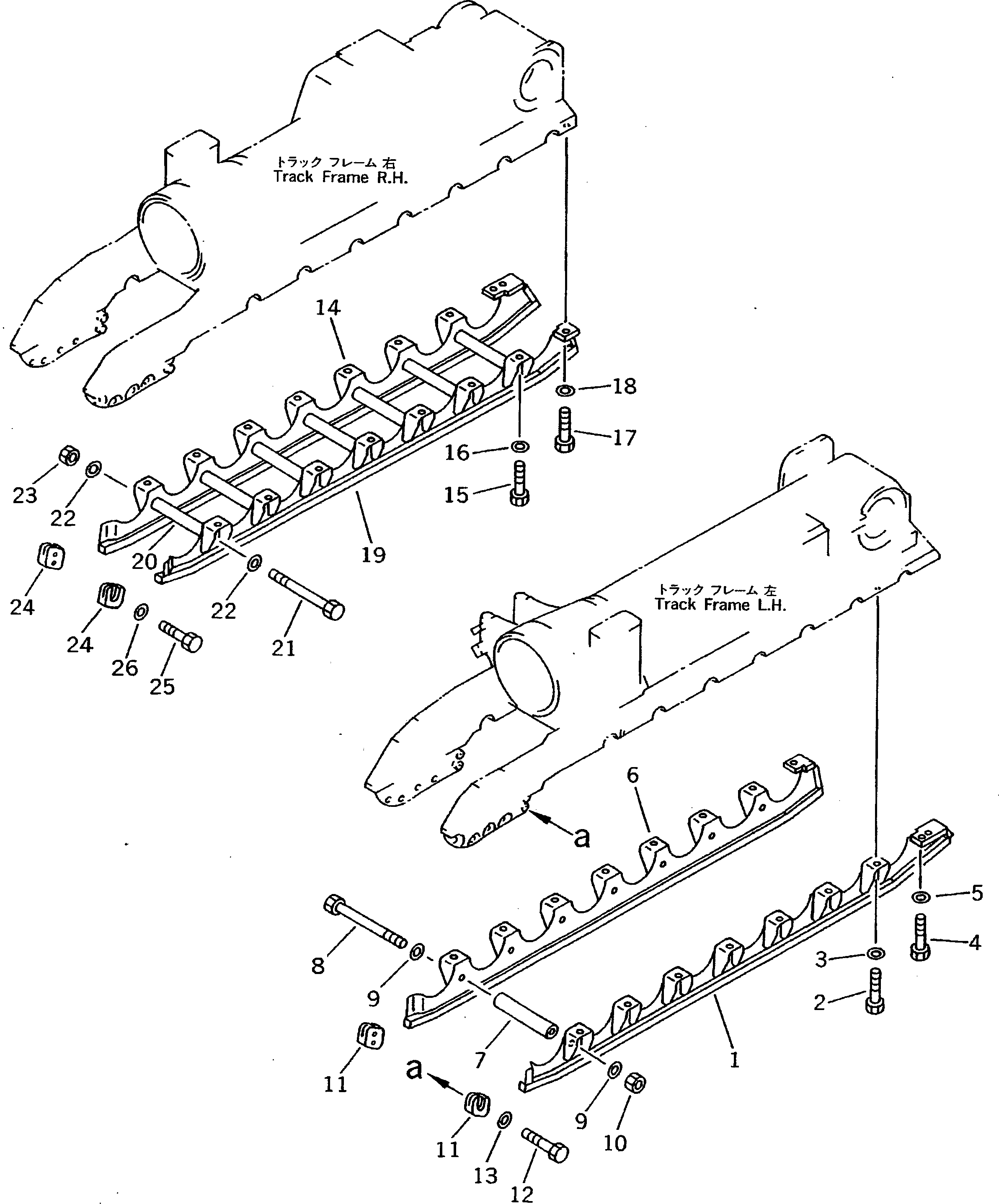 Болт 17M-30-25360  Komatsu