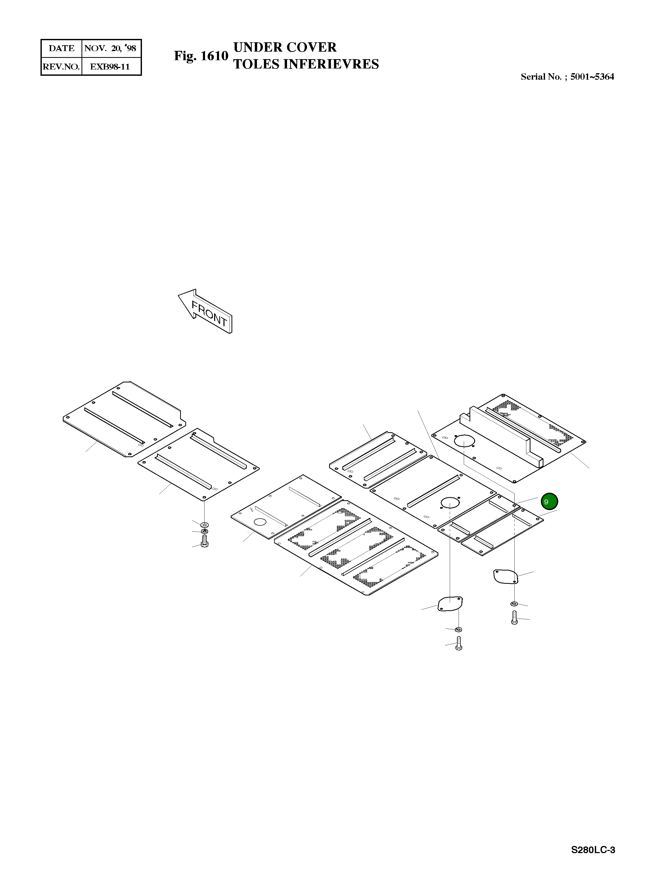 Крышка 2621-3393 Komatsu