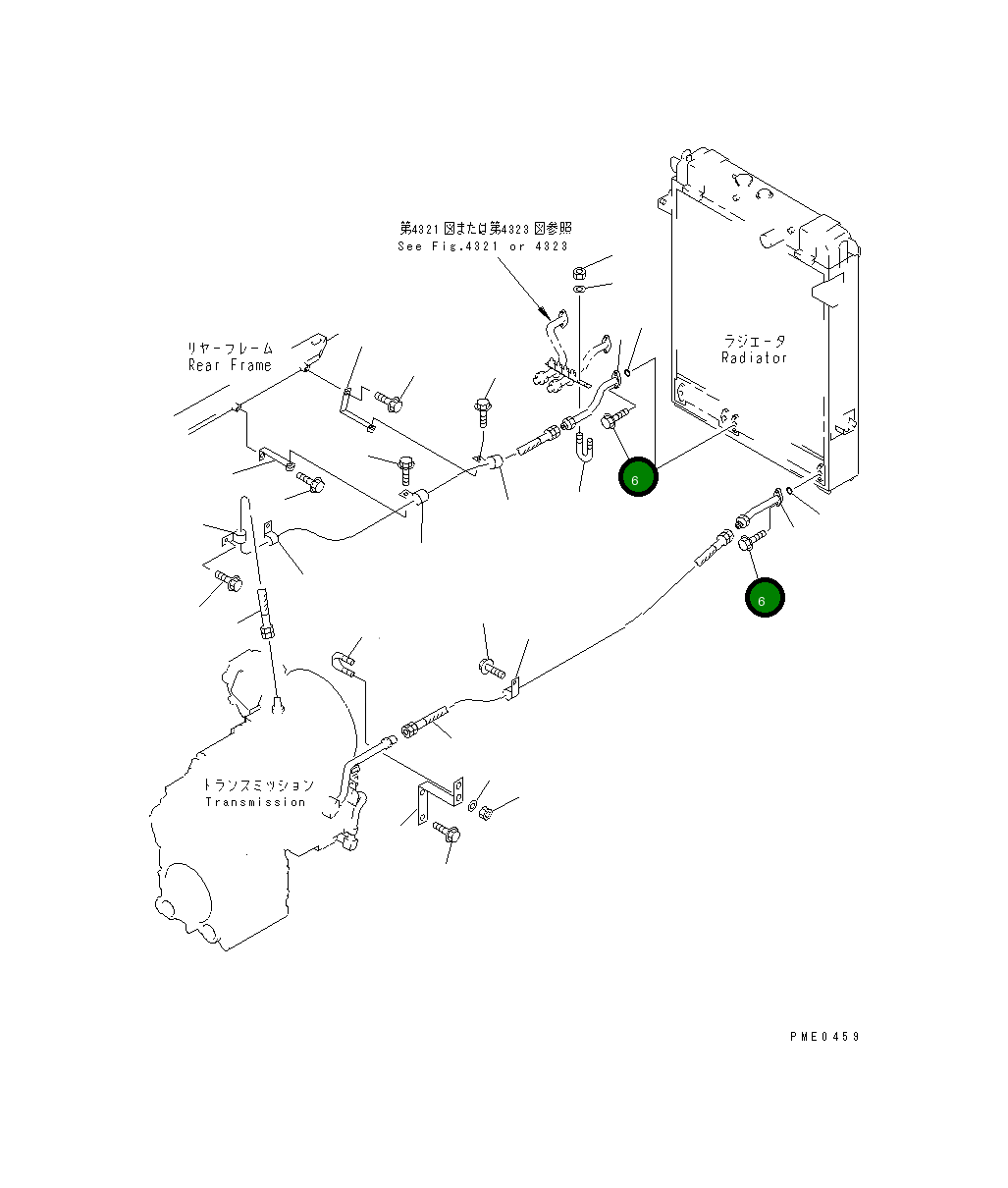 Болт 01435-01030 Komatsu