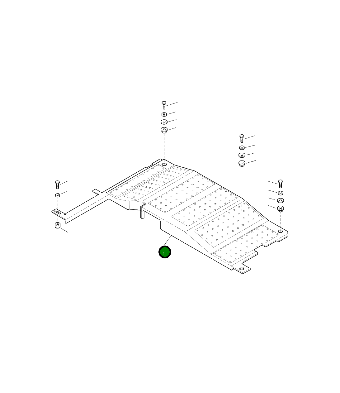 Крышка 207-54-A1780 Komatsu
