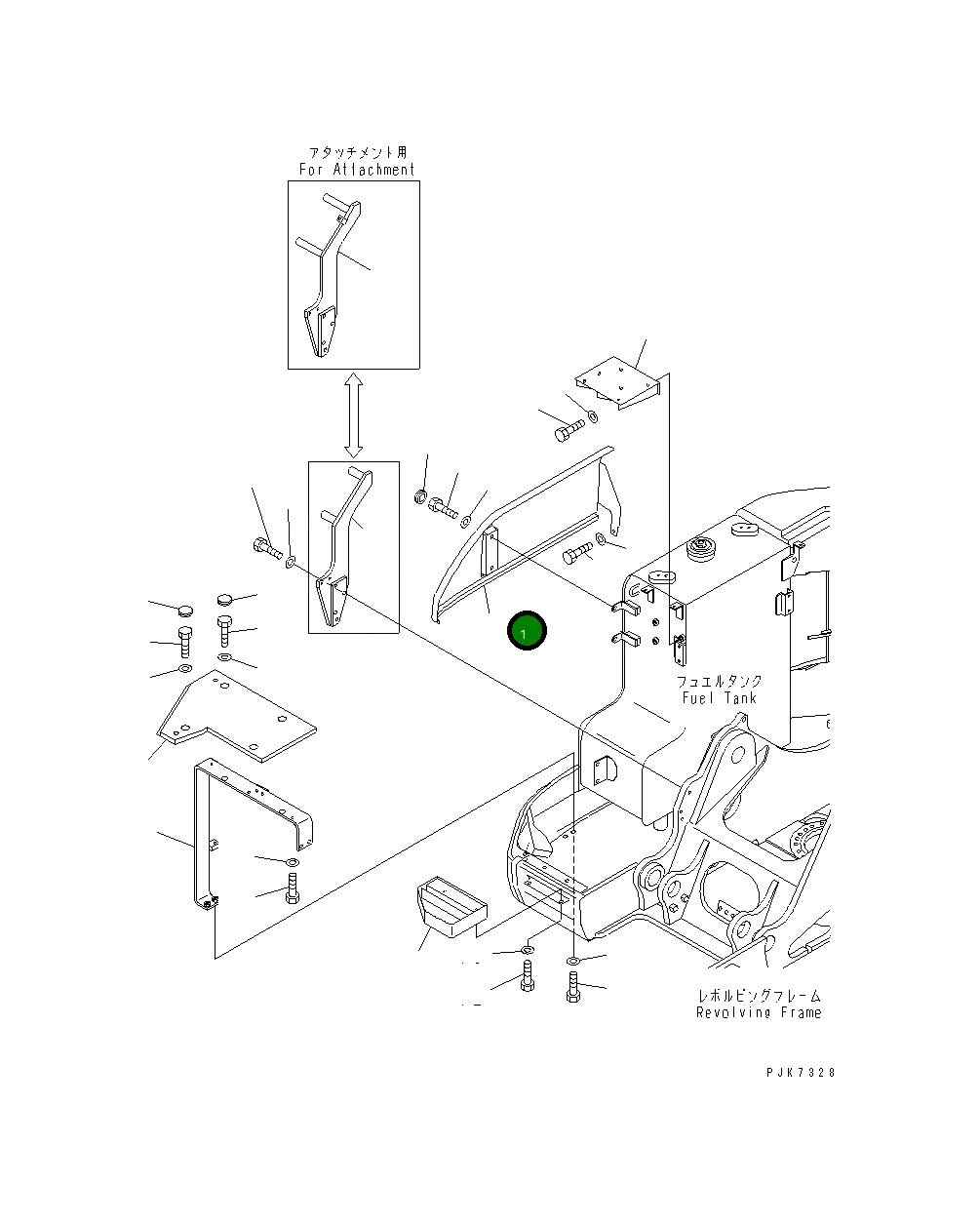 Крышка 22B-54-12160 Komatsu