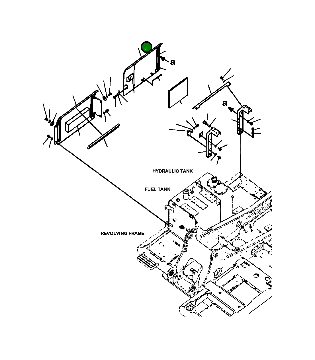 Крышка 206-54-21711  Komatsu