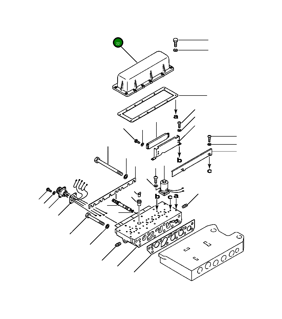 Крышка 424-15-17131  Komatsu