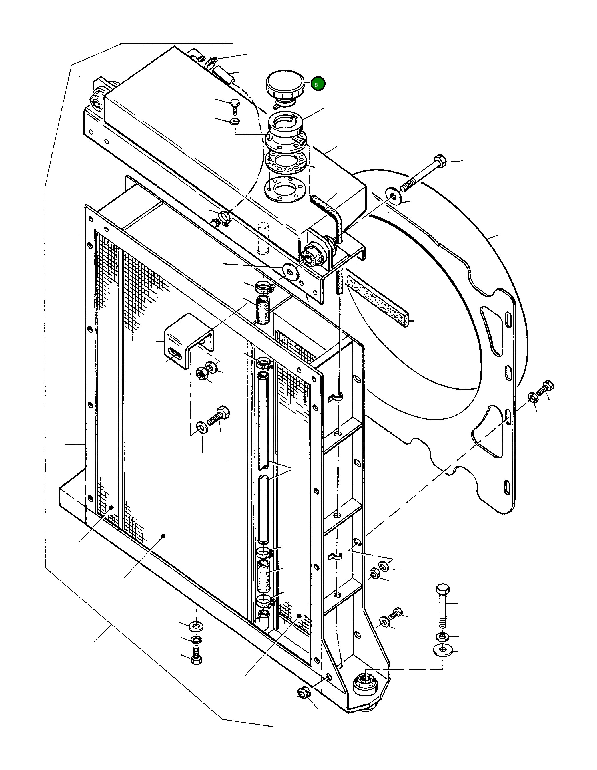 Крышка 4907917M1 Komatsu