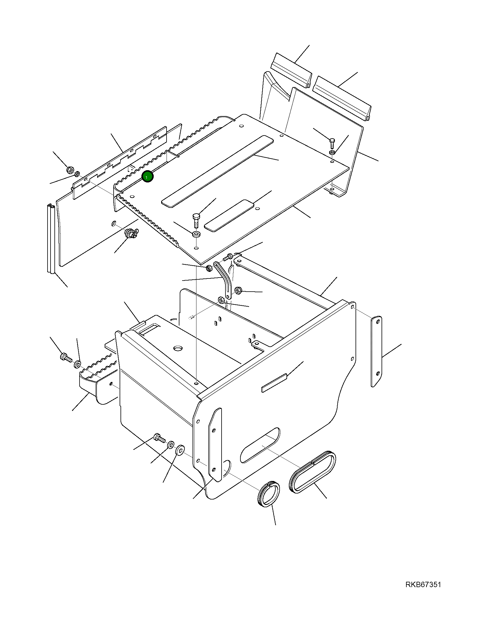 Крышка 42N-54-12860  Komatsu