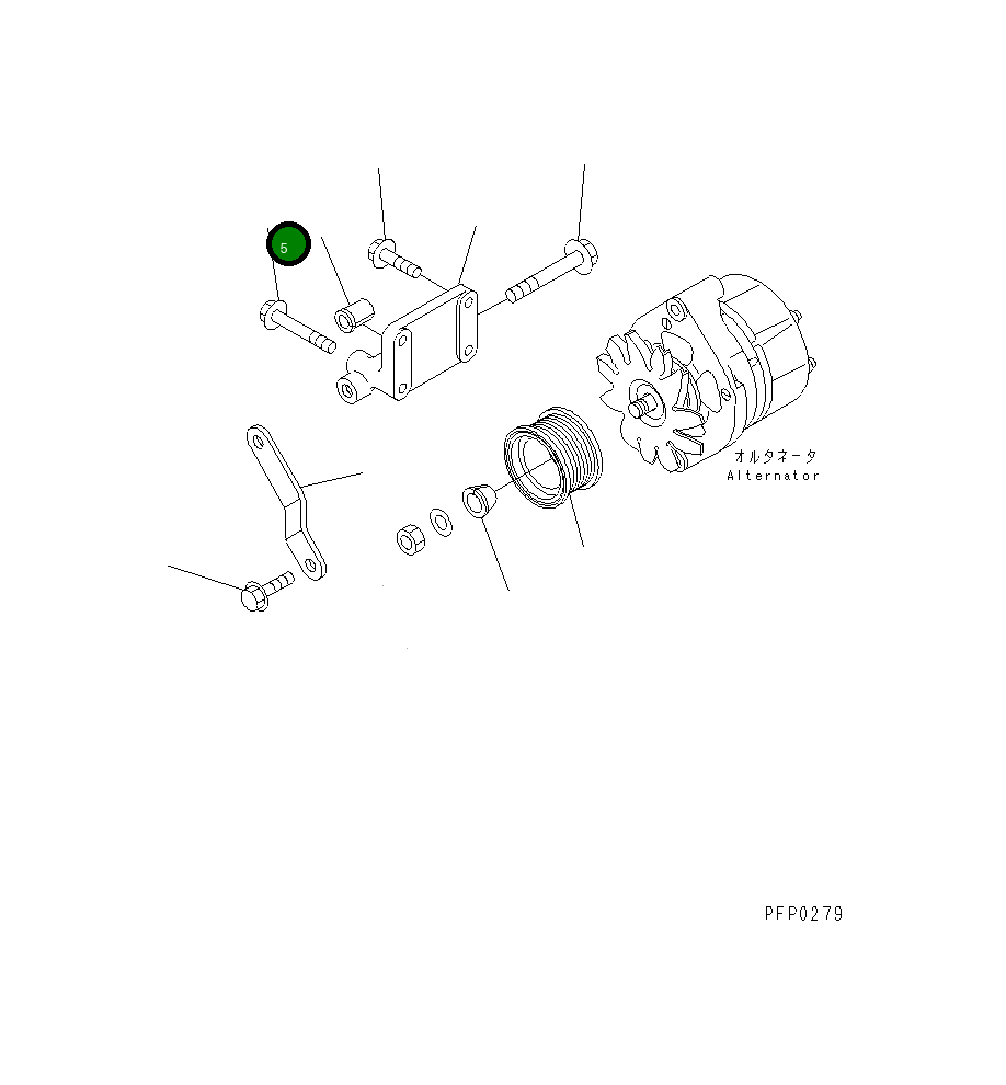 Болт 6742-01-2440 Komatsu