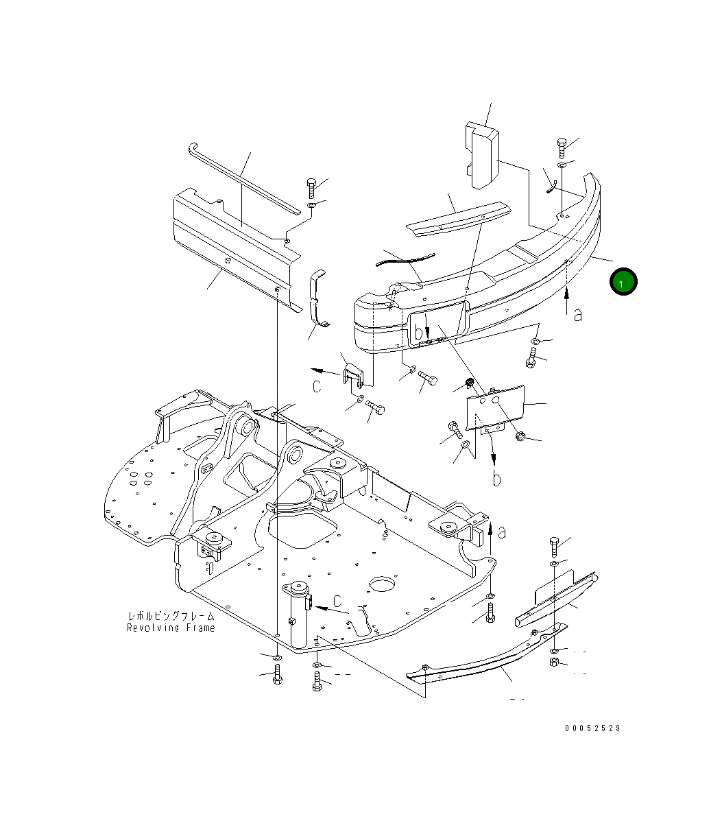 Крышка 20U-54-41311 Komatsu