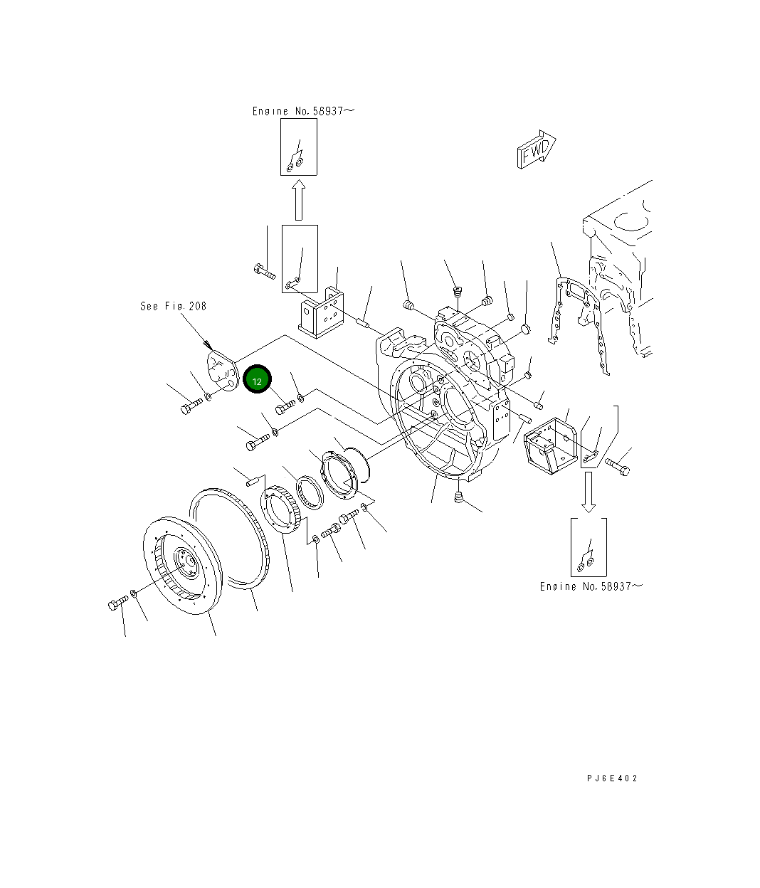 Болт 01010-61855 Komatsu
