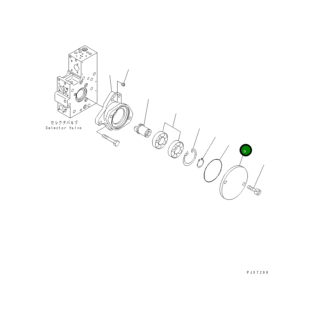 Крышка 7700-15-8690 Komatsu