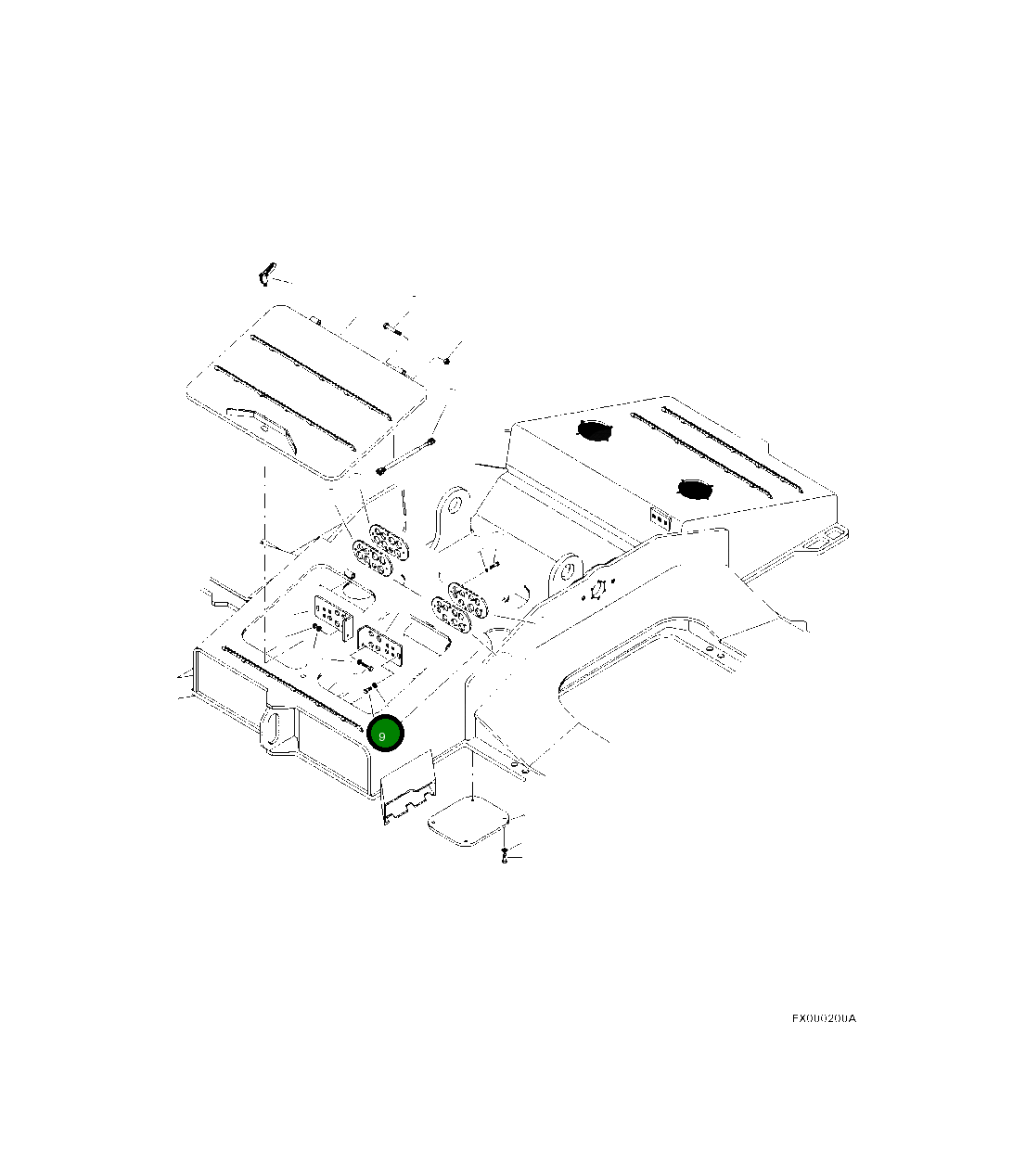 Болт 10739KF Komatsu