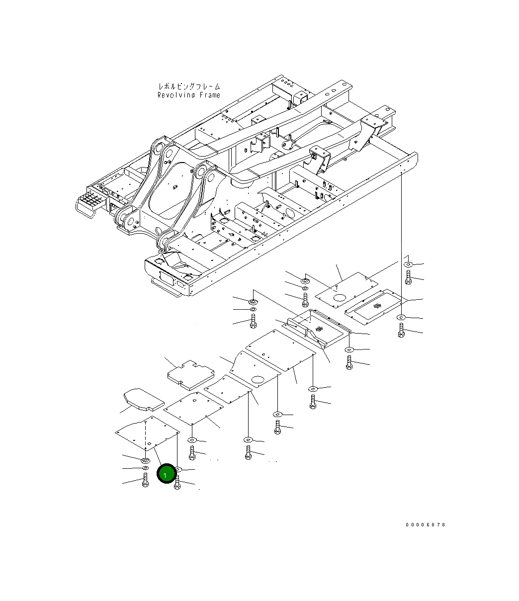 Крышка 209-53-13770 Komatsu