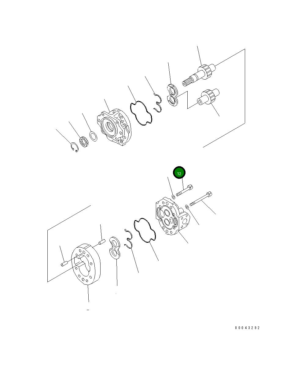 Болт 705-17-04630  Komatsu