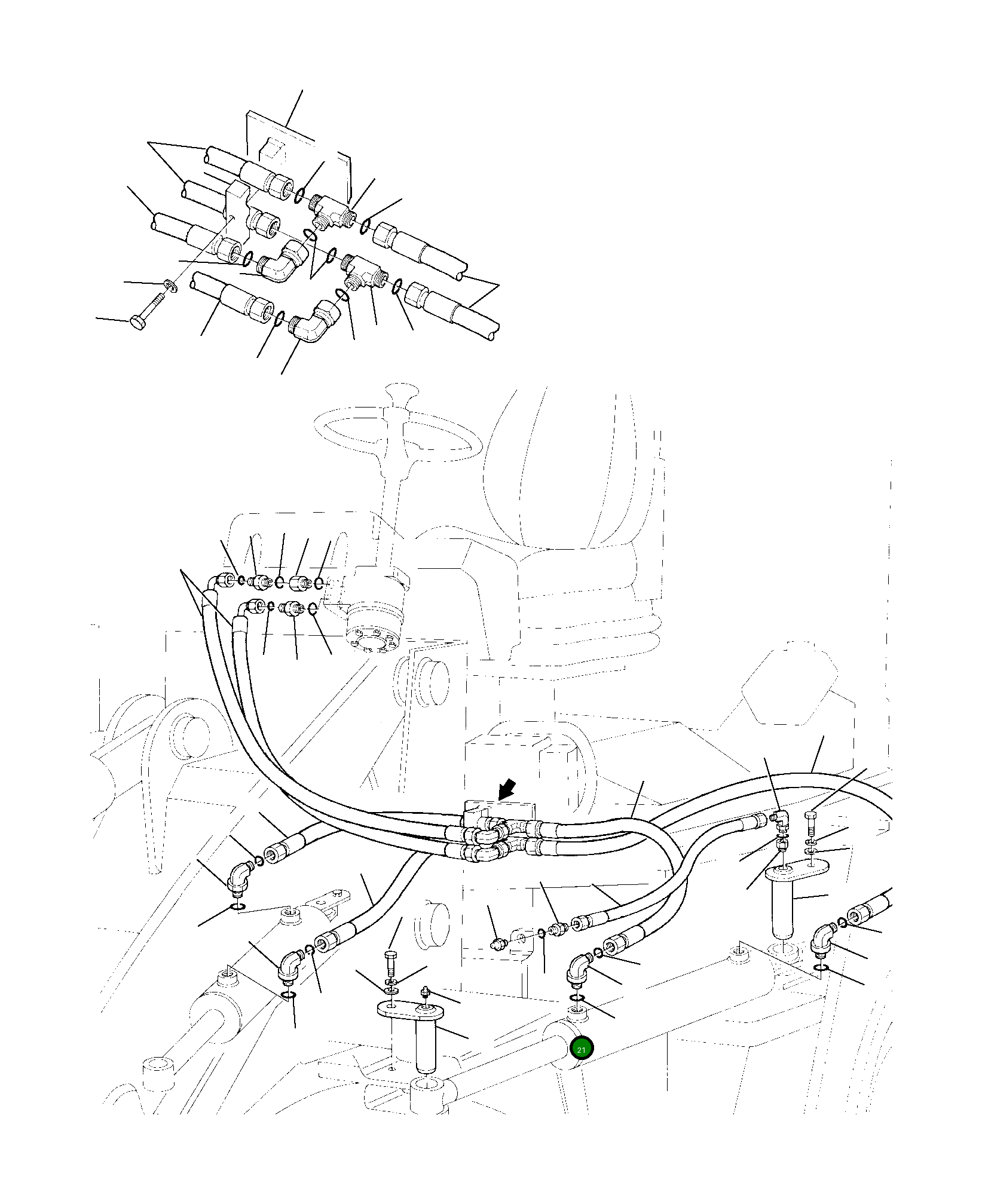 Кольцо уплотнительное (O-Ring) 855051041 Komatsu