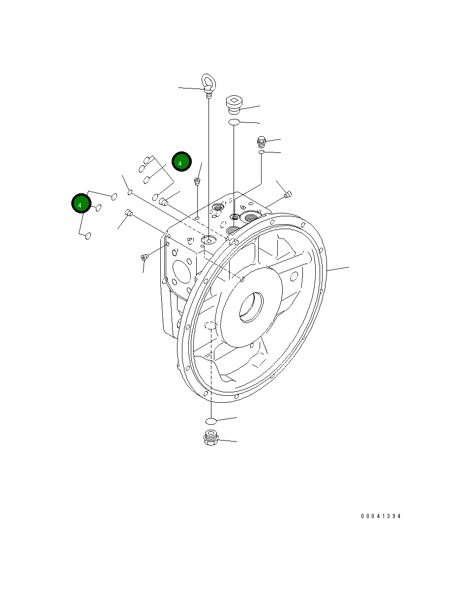 Кольцо уплотнительное (O-Ring) 708-2L-41170 Komatsu