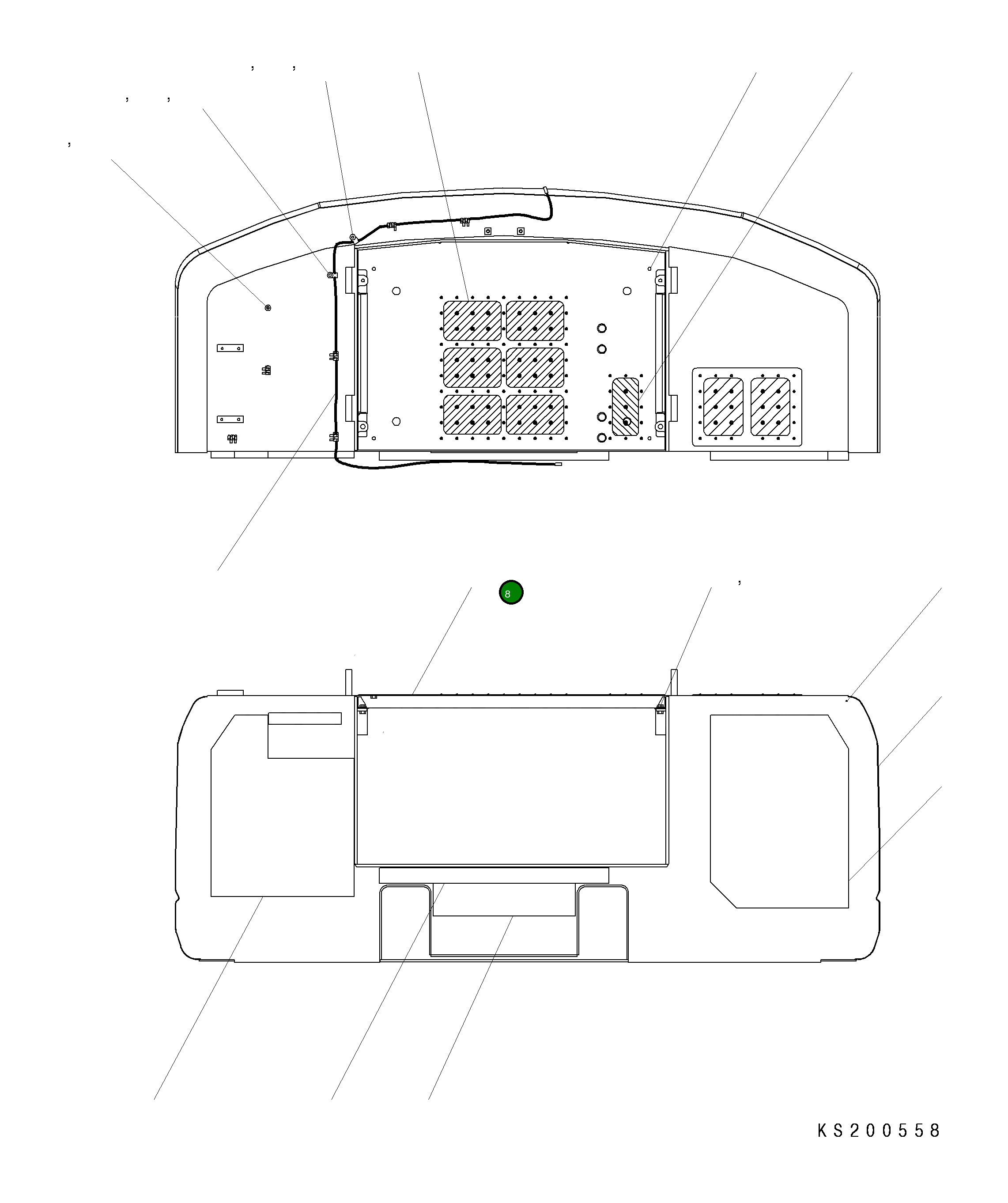 Крышка 206-46-KC320 Komatsu