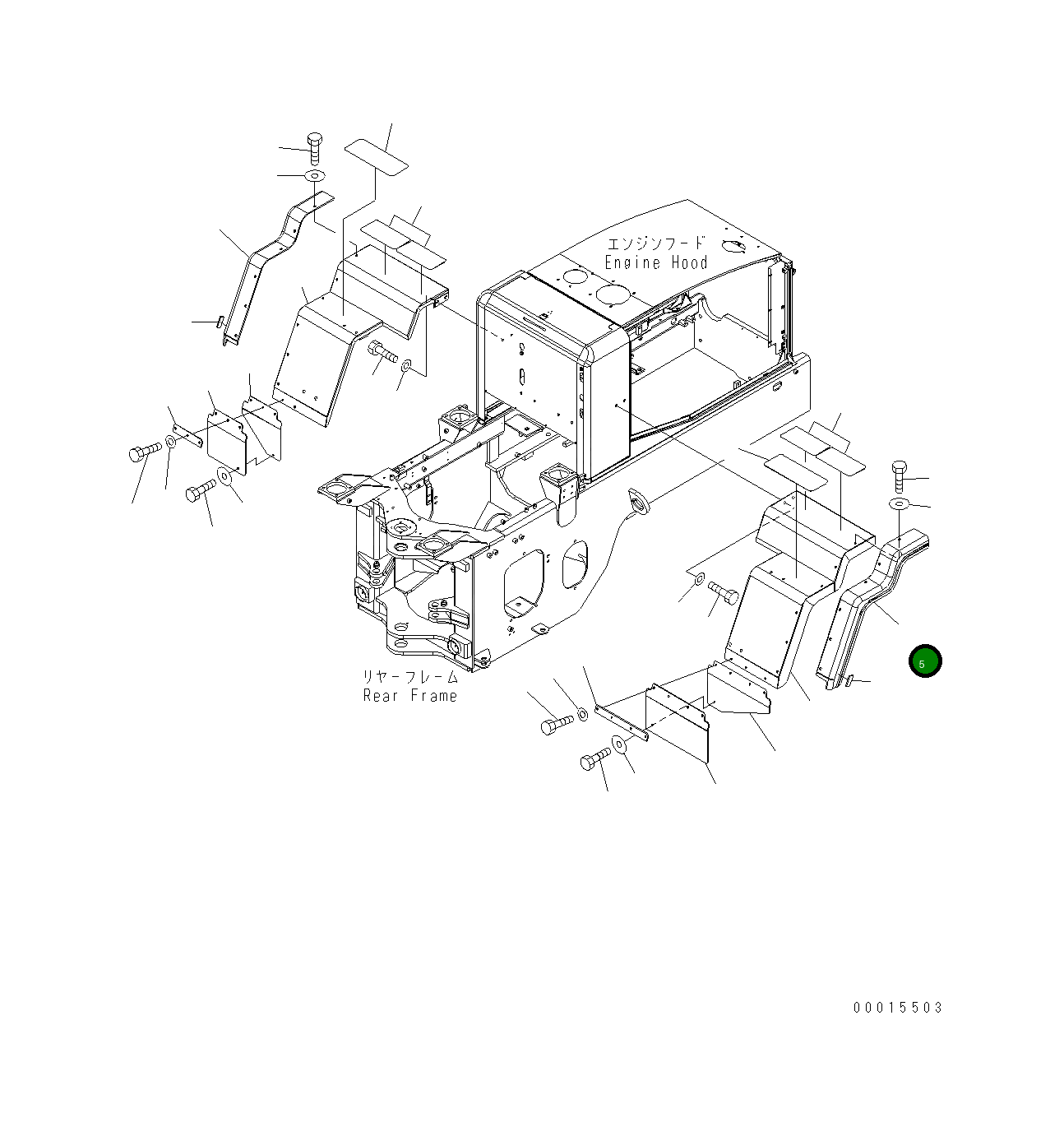 Крышка 417-54-31330  Komatsu