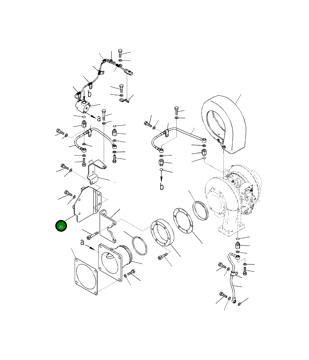 Крышка 6262-61-9590 Komatsu