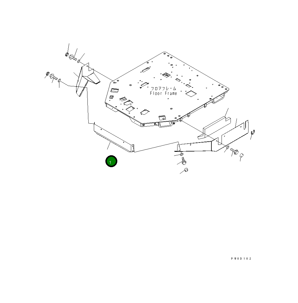 Крышка 421-54-32172 Komatsu