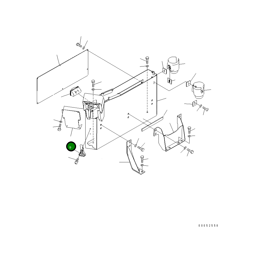 Крышка 21T-43-31151 Komatsu