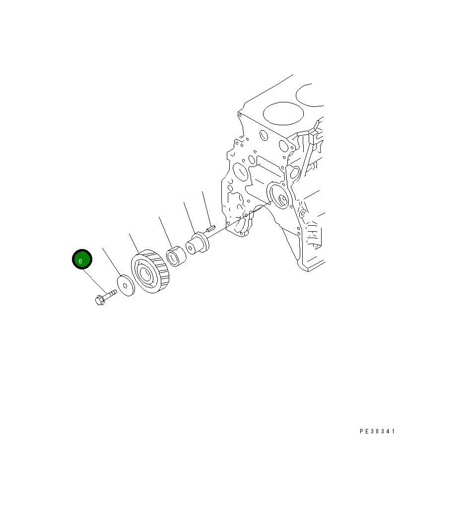 Болт 01435-01270 Komatsu