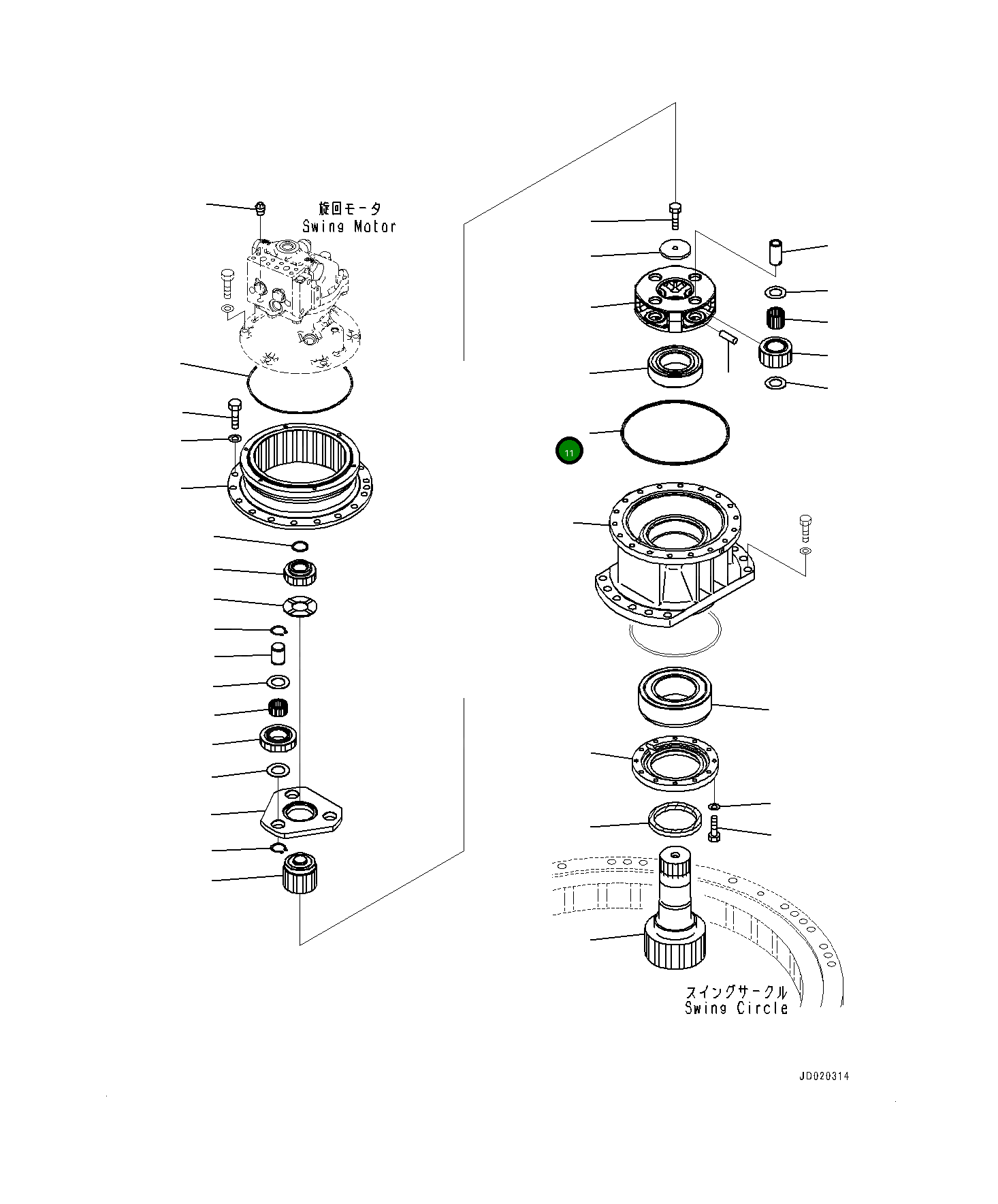 Кольцо уплотнительное (O-Ring) 0700055310  Komatsu
