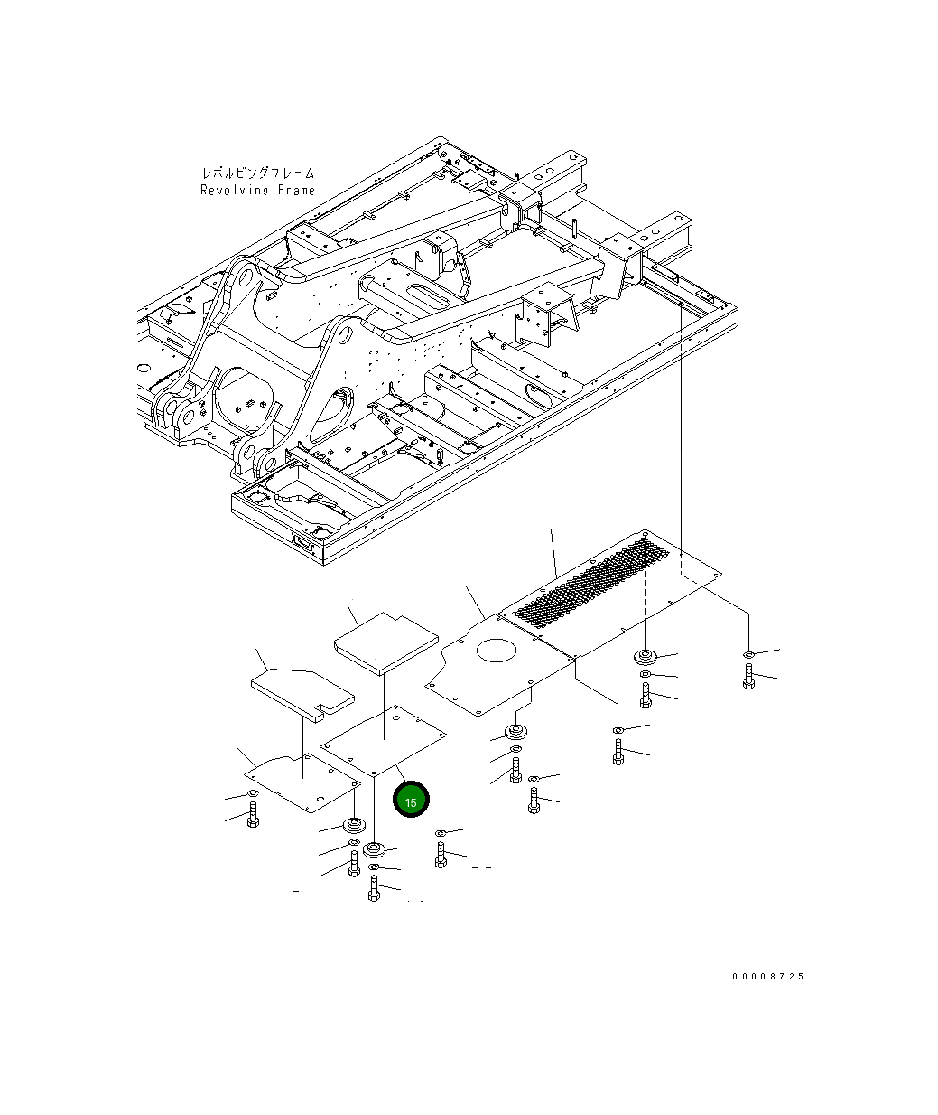 Крышка 21M-54-19420 Komatsu