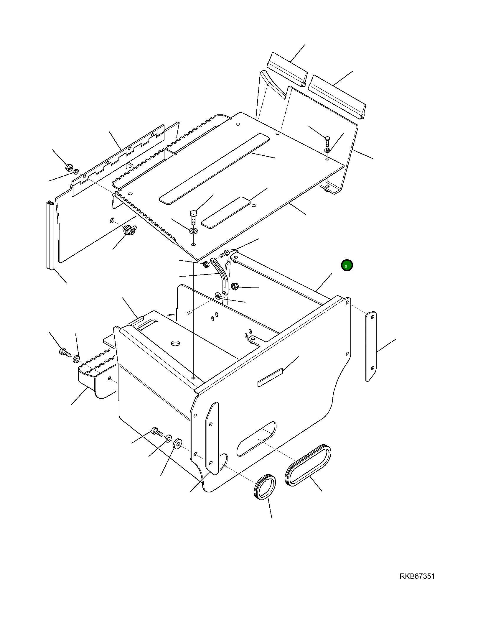 Крышка 42N-54-12851 Komatsu