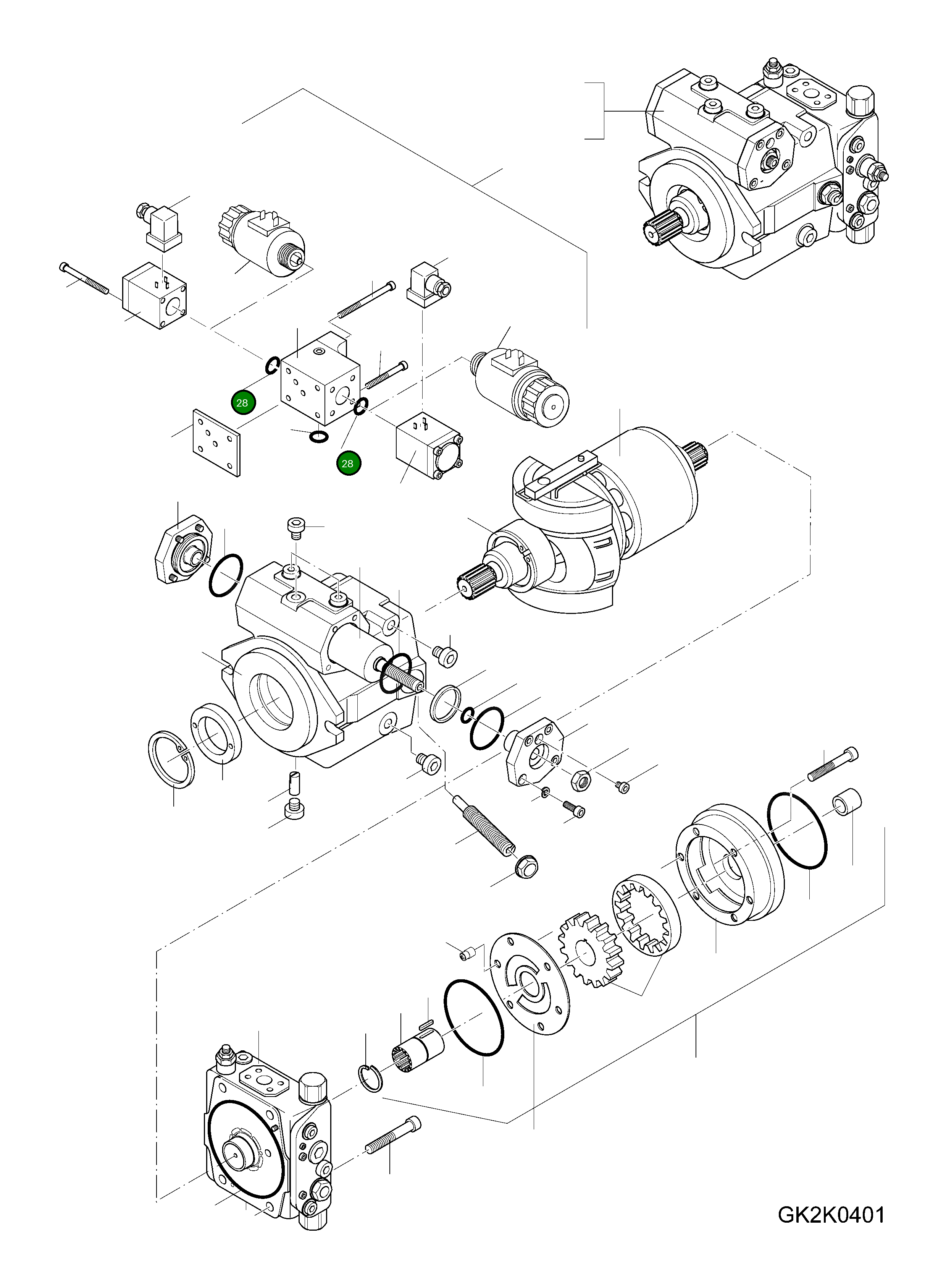 Кольцо уплотнительное (O-Ring) 42U-17-H0R00 Komatsu