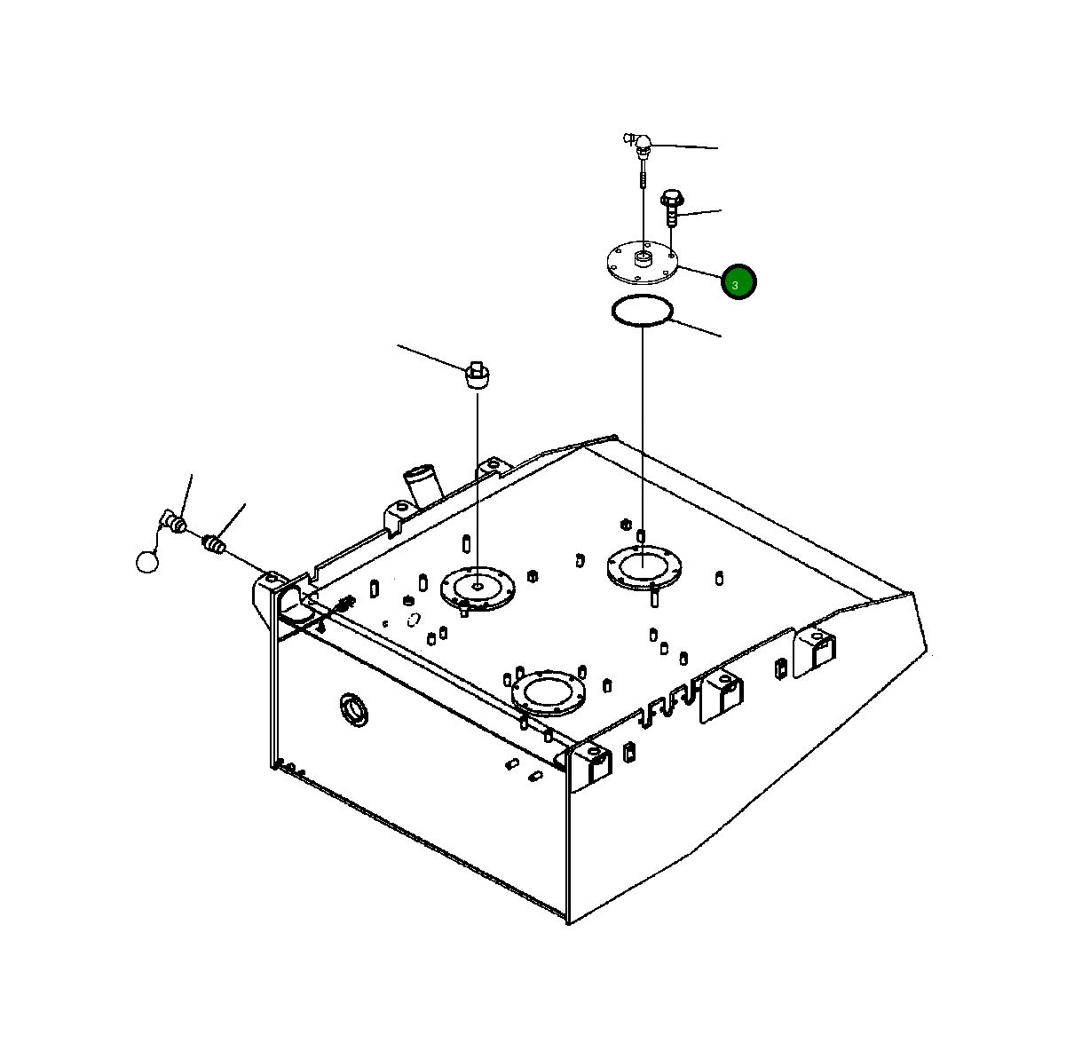 Крышка 427-U4-92110  Komatsu