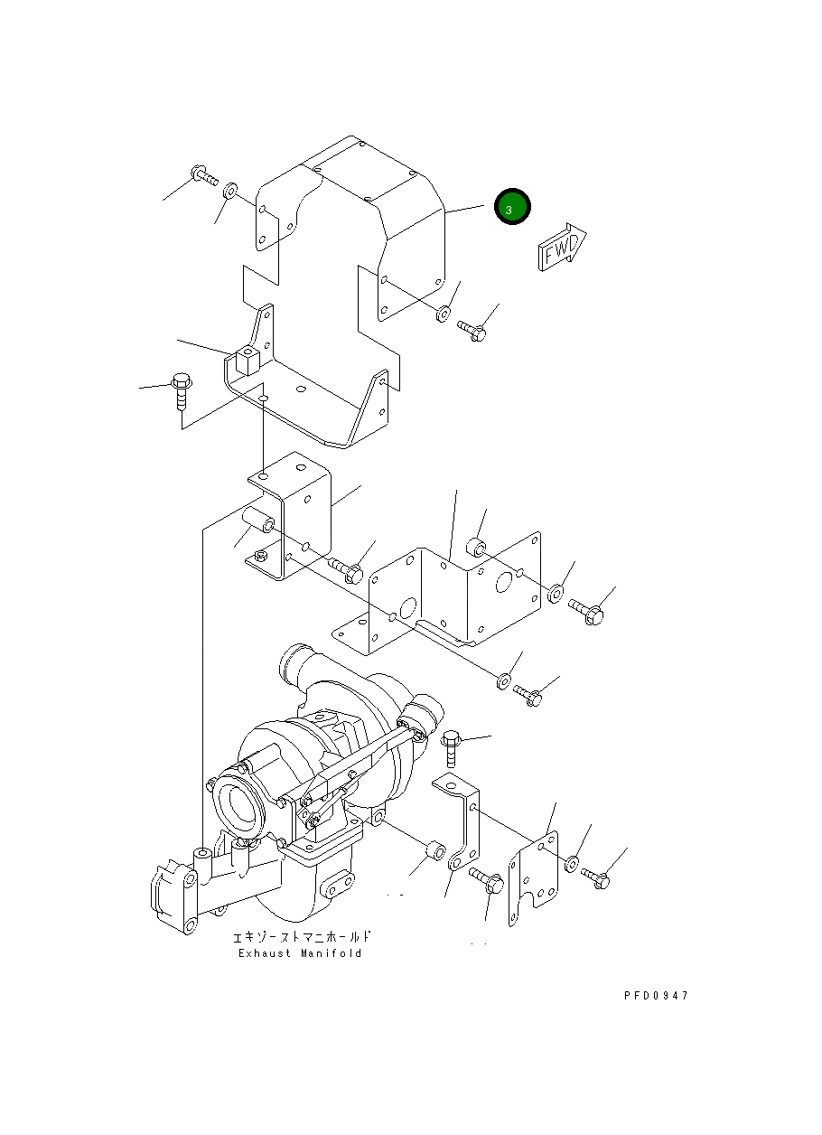 Крышка 6732-81-8770 Komatsu