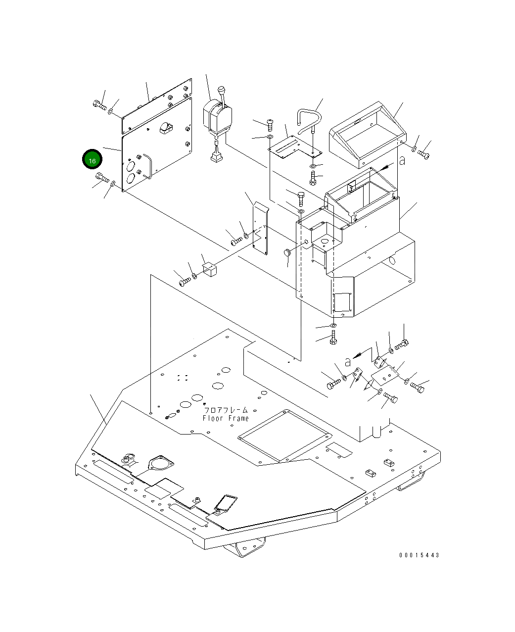 Крышка 23F-54-21350 Komatsu