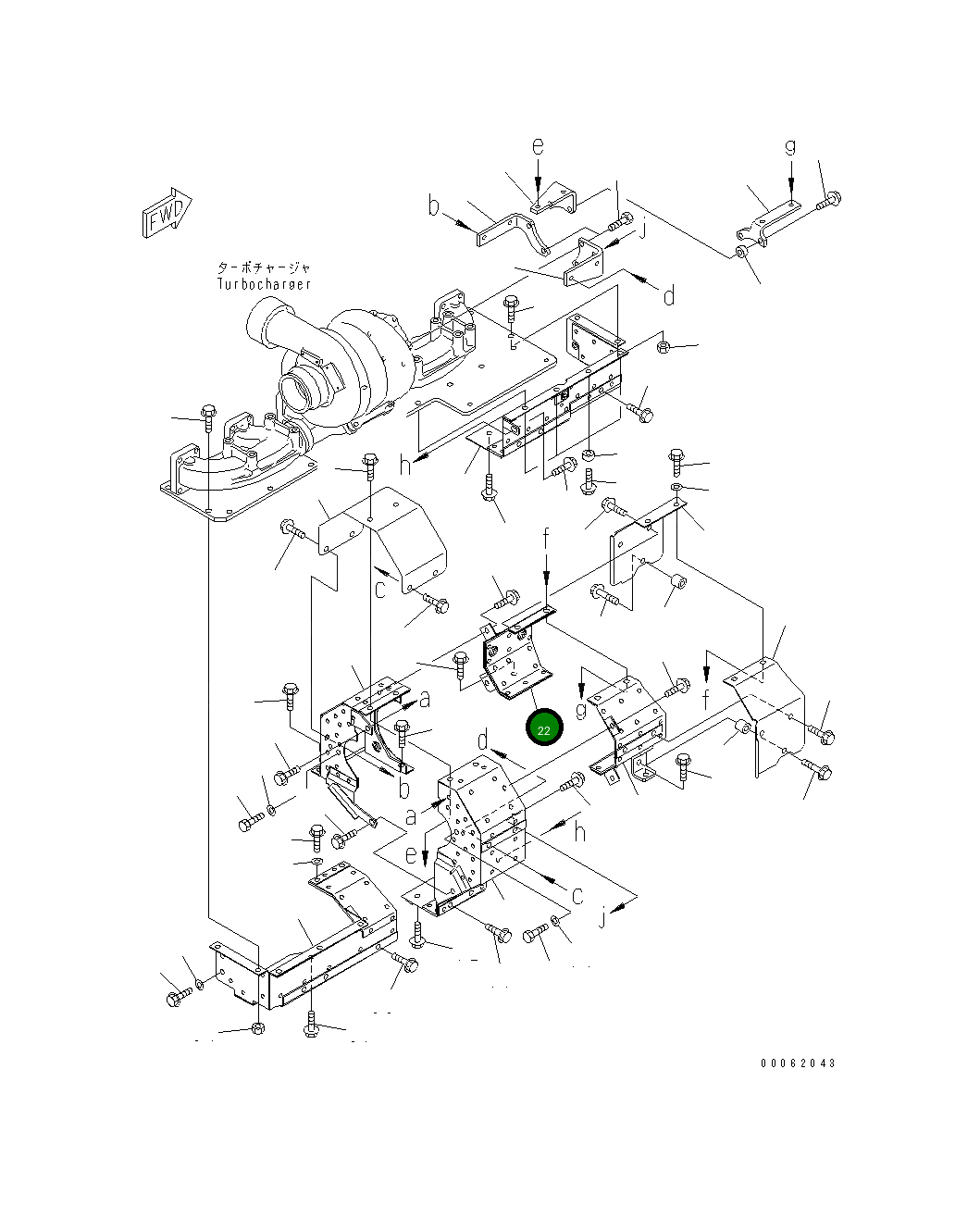Крышка 6217-11-6330  Komatsu