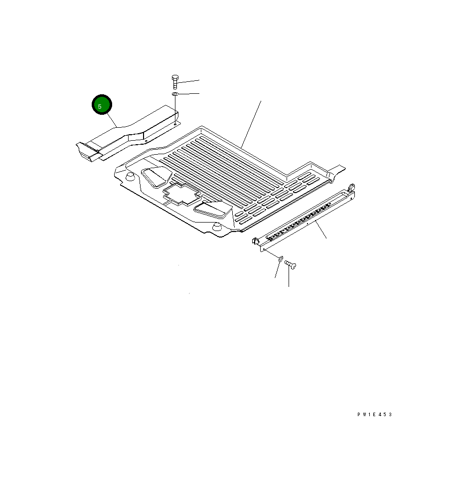 Крышка 21N-54-39971 Komatsu