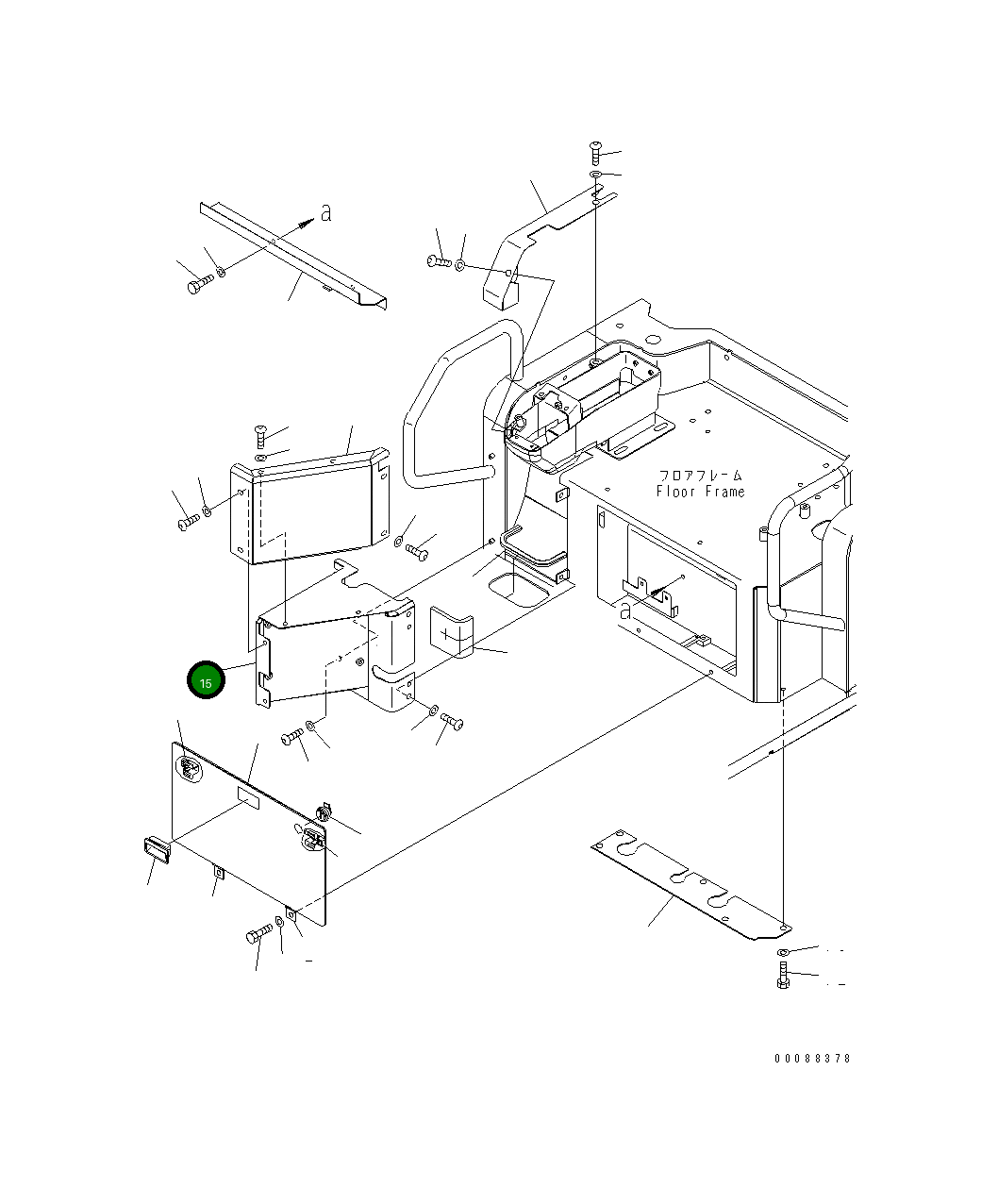 Крышка 22F-972-3360 Komatsu