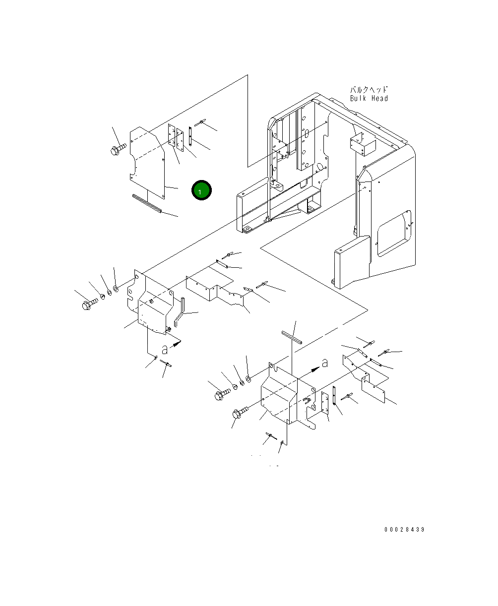 Крышка 41D-54-21210 Komatsu