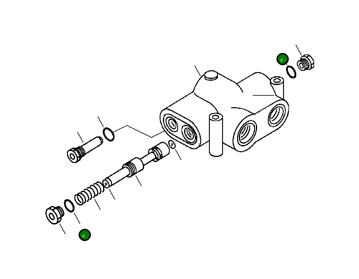 Кольцо уплотнительное (O-Ring) 124 3145 H1 Komatsu