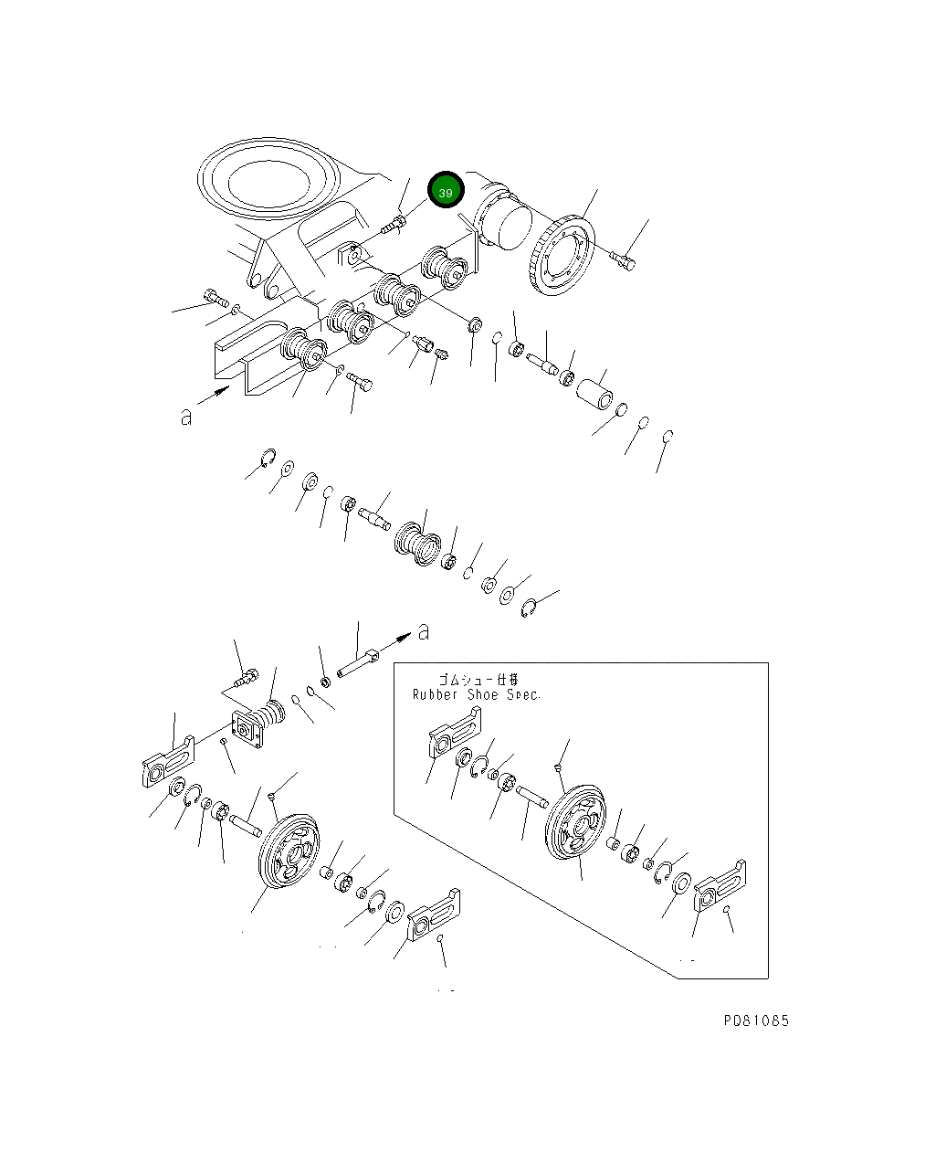 Болт YM933110-21600 Komatsu