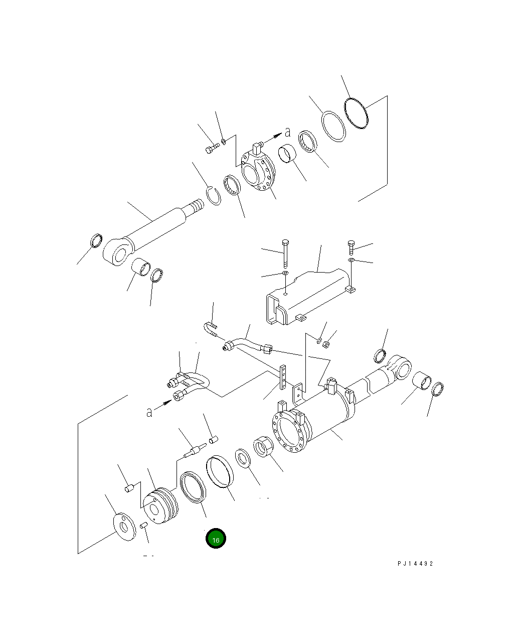 Кольцо 707-44-14080 Komatsu